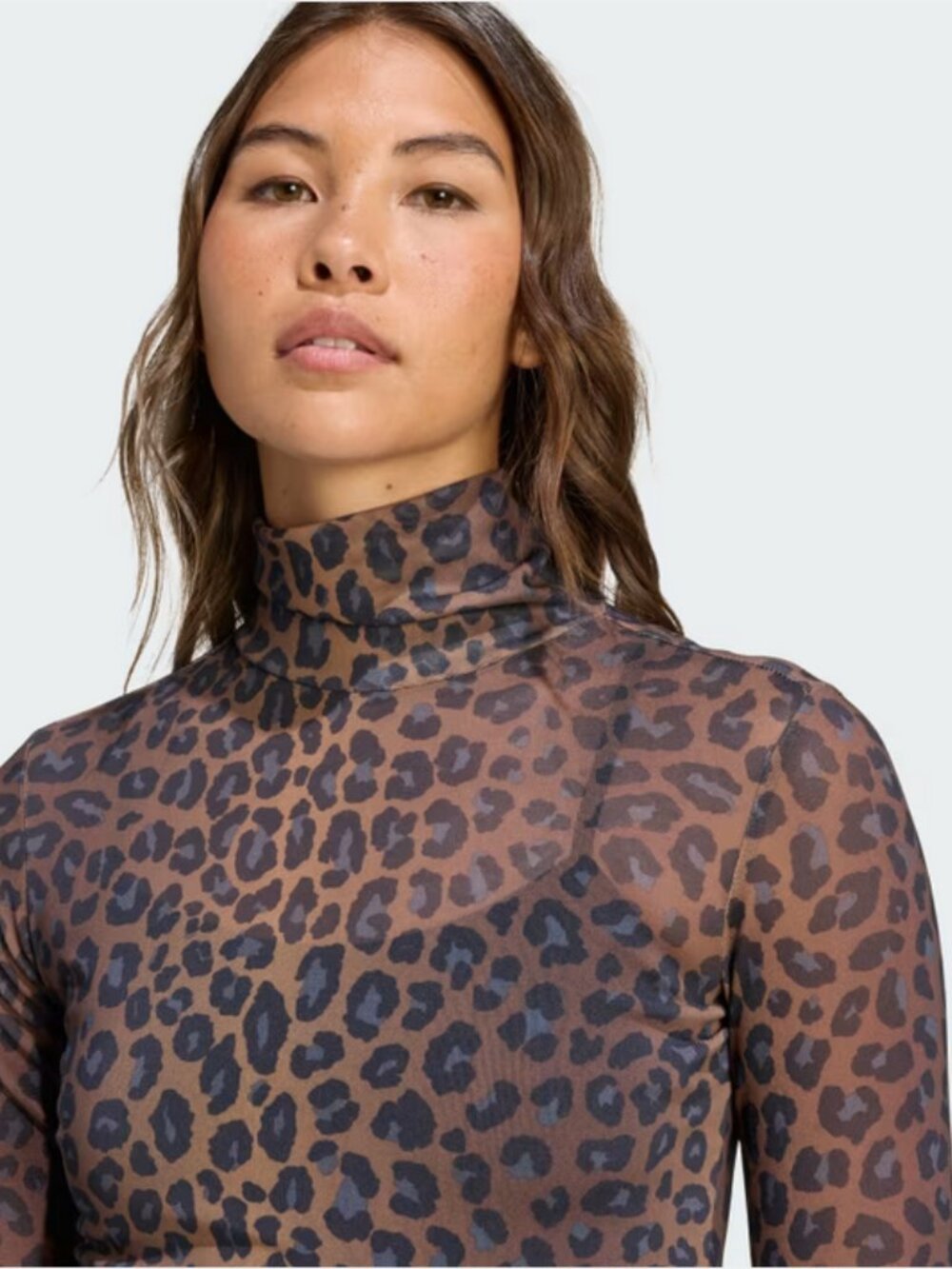 adidas | Leopard Long Sleeve Tee - Picture 3 of 8